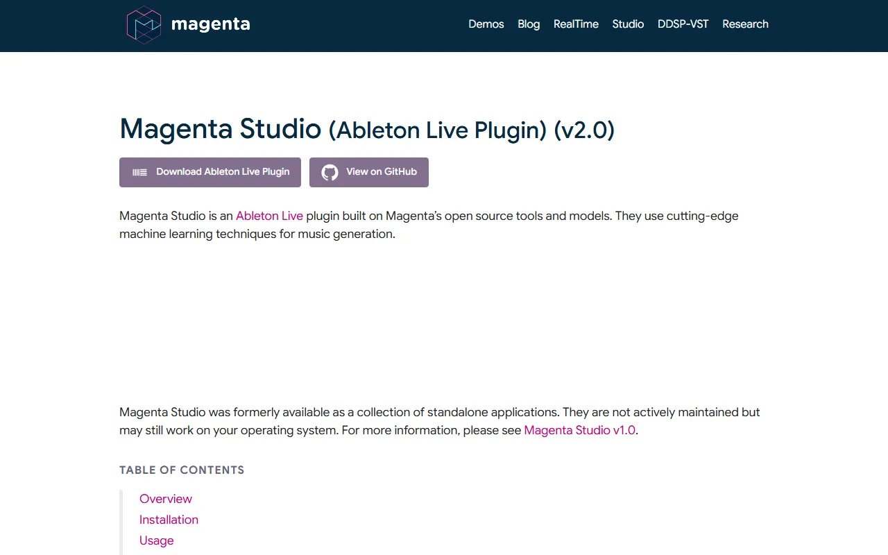 Magenta Studio screenshot