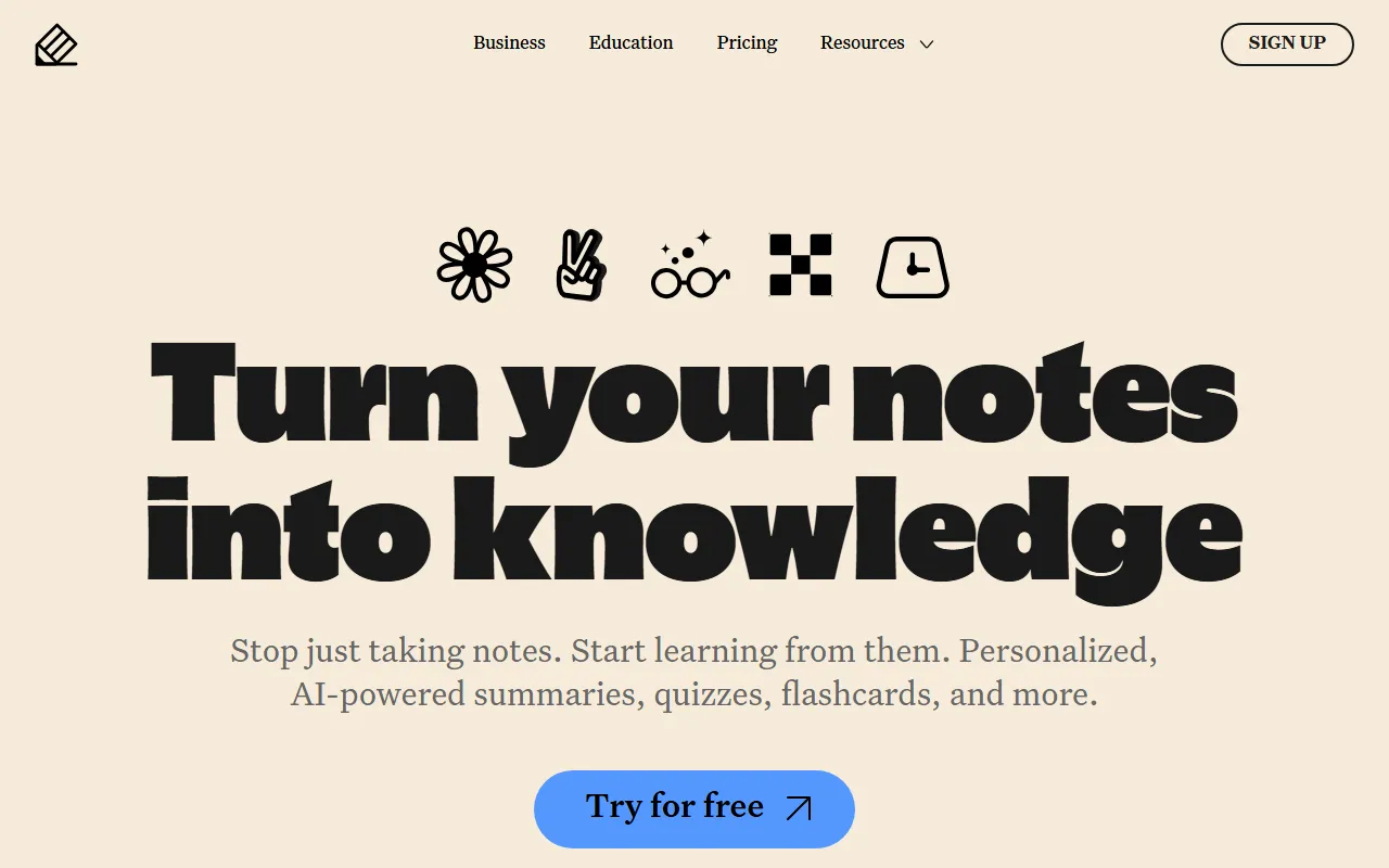 Notability.ai screenshot