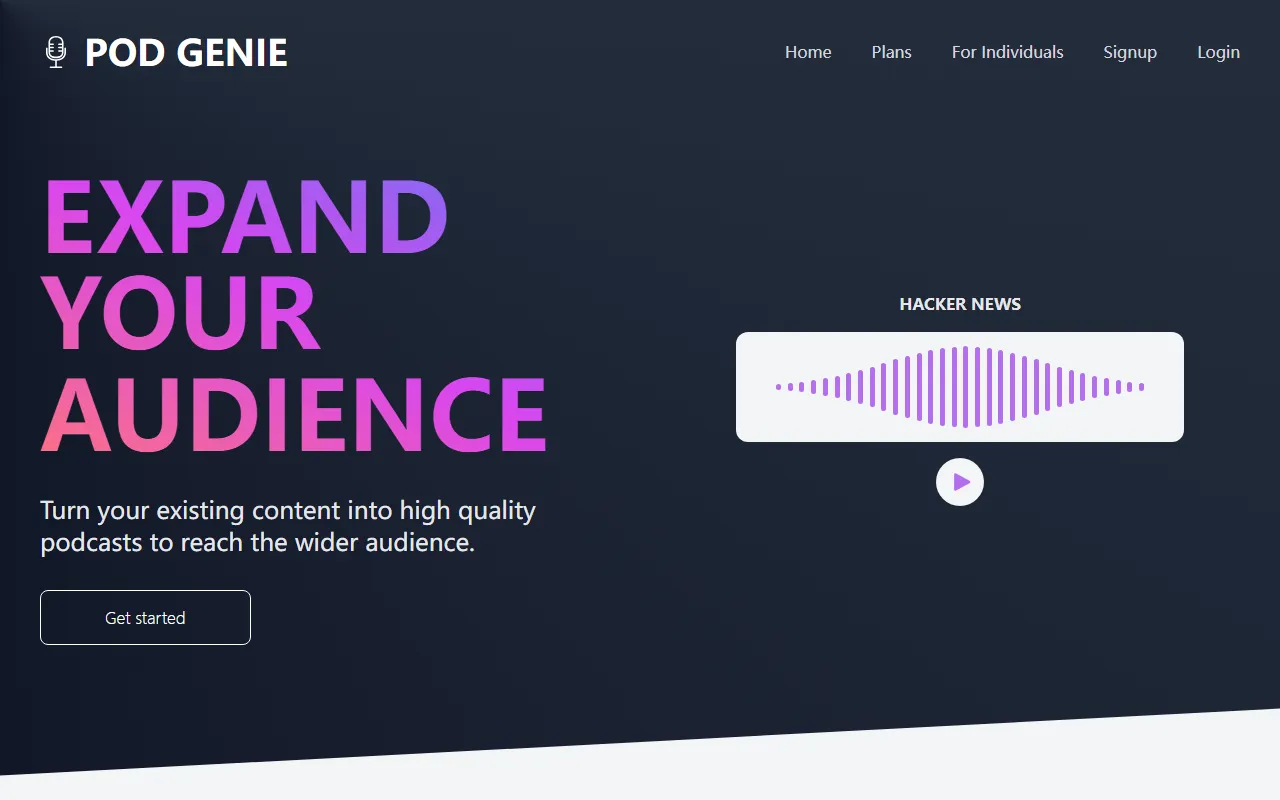 Pod Genie screenshot