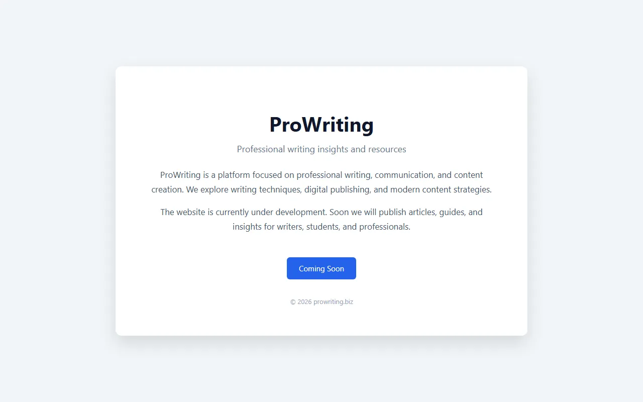 Prowriting screenshot